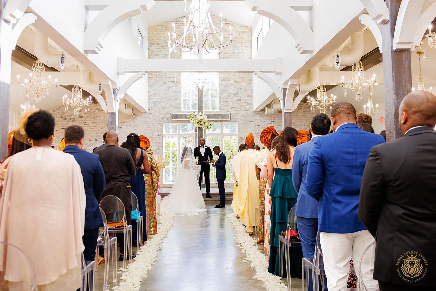 wedding ceremony - church ceremony decor
