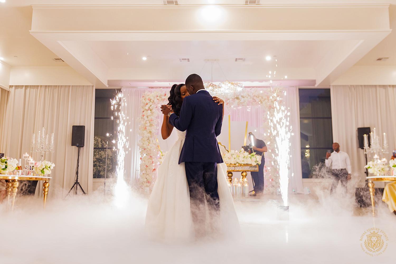 romantic wedding reception - houston wedding designer - blush wedding decor - luxury wedding