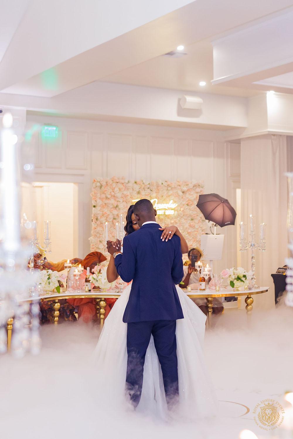 romantic wedding reception - houston wedding designer - blush wedding decor - luxury wedding