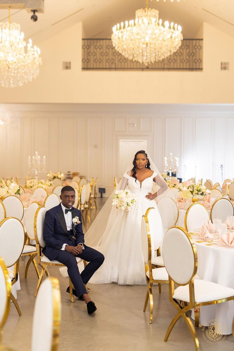 romantic wedding reception - houston wedding designer - blush wedding decor - luxury wedding