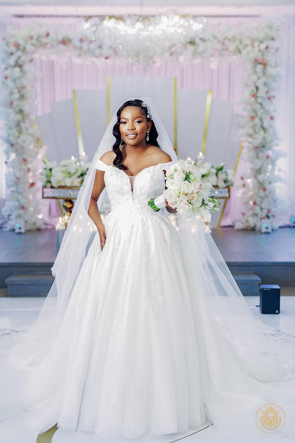 elegant bridal bouquet - romantic wedding reception - houston wedding designer - blush wedding decor - luxury wedding