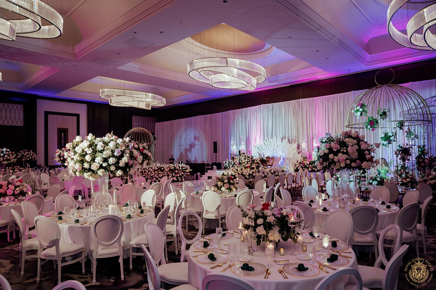 enchanting fairytale wedding - post oak hotel - luxury houston wedding - wedding reception design - houston floral designer