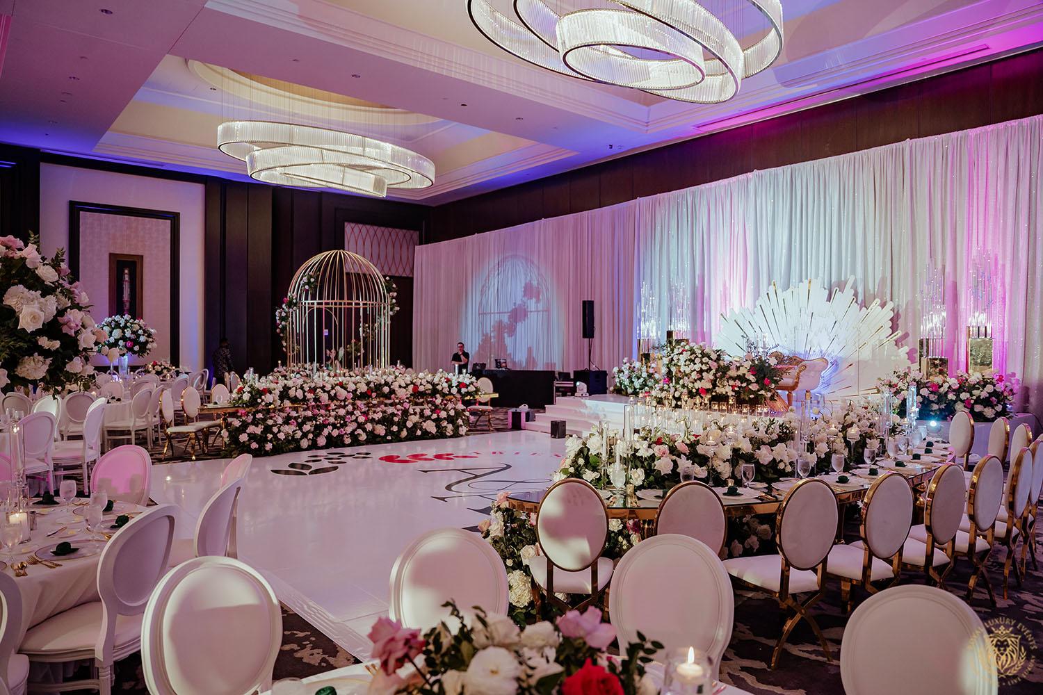 enchanting fairytale wedding - post oak hotel - luxury houston wedding - wedding reception design