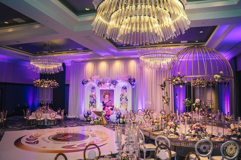 upscale birthday decor - luxury houston events - post oak hotel - houston floral designer