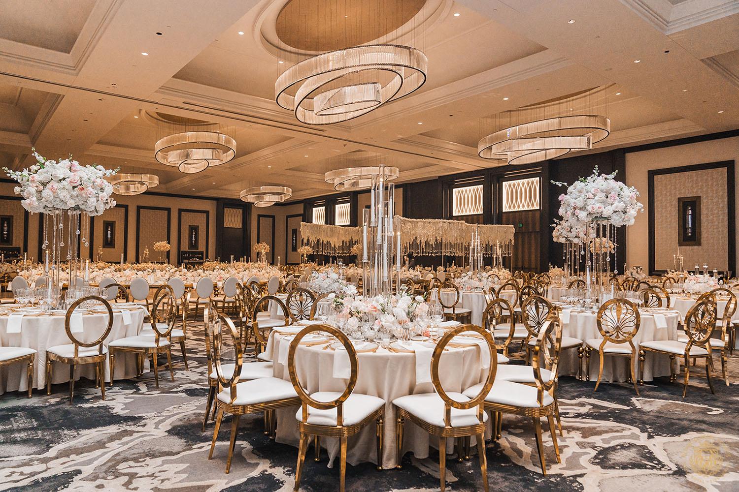 tall wedding centerpieces, glamorous wedding decor, luxury wedding, tapered candle decor, wedding candles, tall floral centerpieces, white wedding flowers, ivory