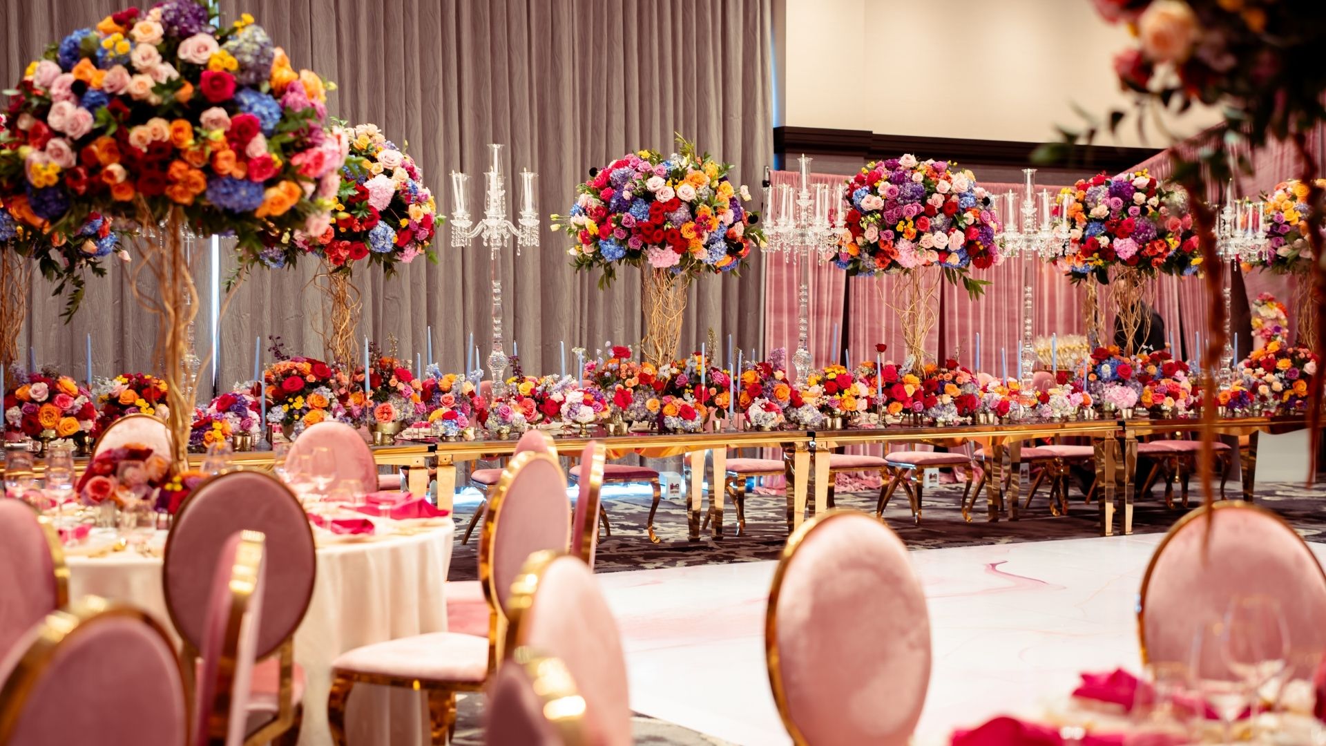 Nadine’s Bridal Shower: Modern Pink, Fuchsia, and Bold Floral Design