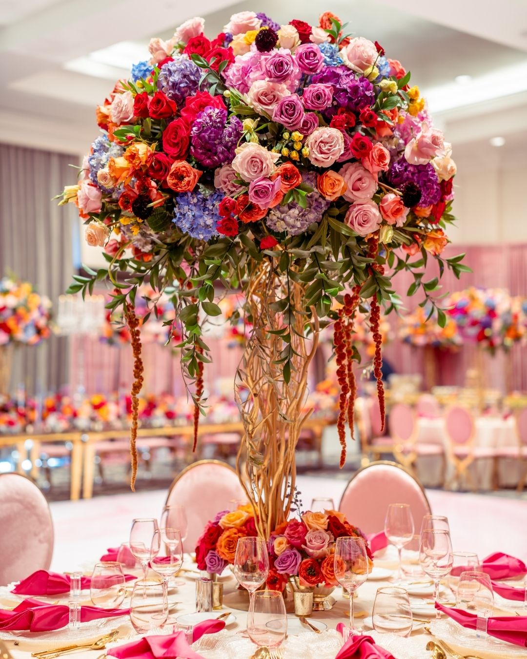 Nadine’s Bridal Shower: Modern Pink, Fuchsia, and Bold Floral Design