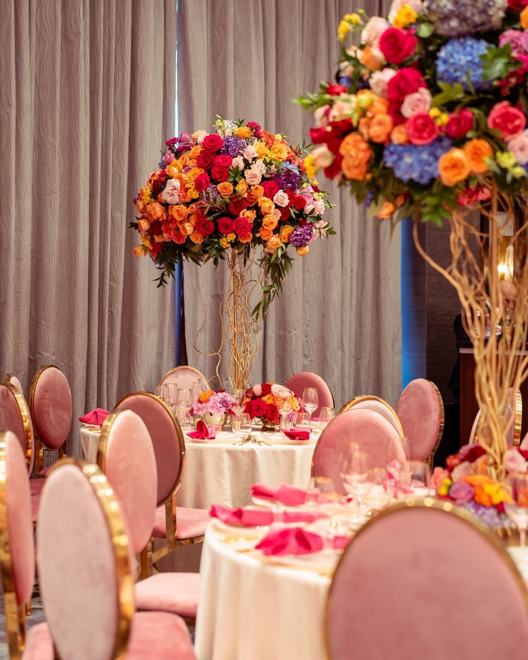 Nadine’s Bridal Shower: Modern Pink, Fuchsia, and Bold Floral Design