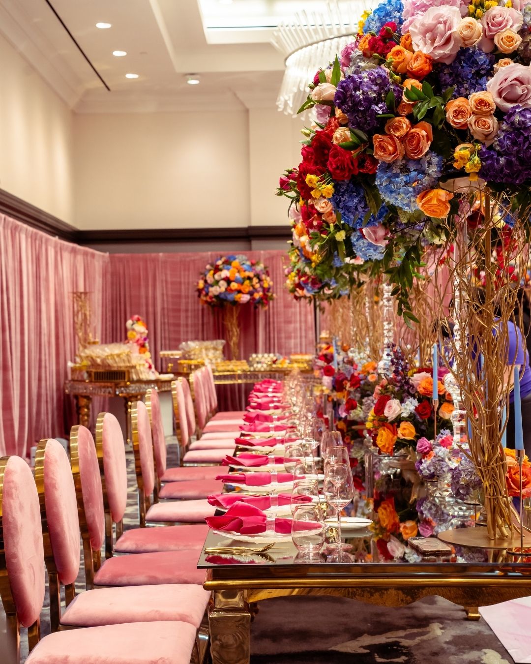Nadine’s Bridal Shower: Modern Pink, Fuchsia, and Bold Floral Design