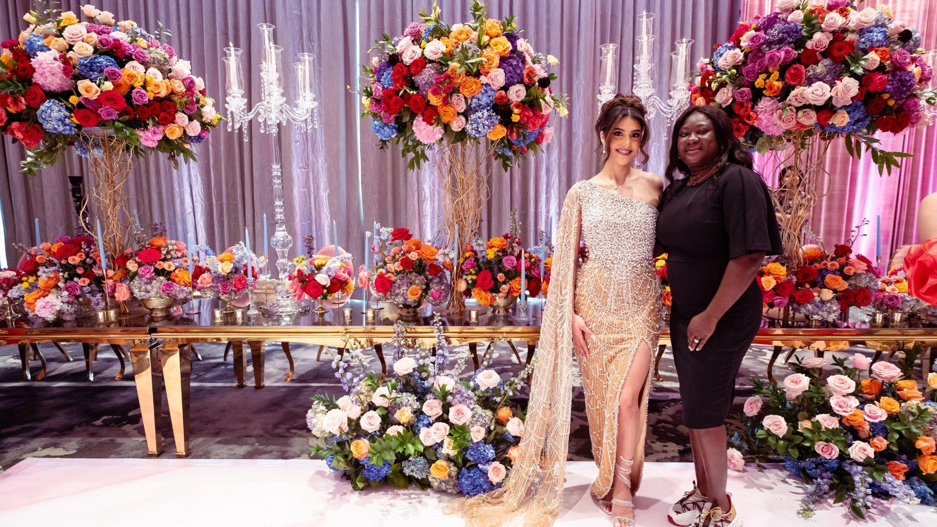 Nadine’s Bridal Shower: Modern Pink, Fuchsia, and Bold Floral Design