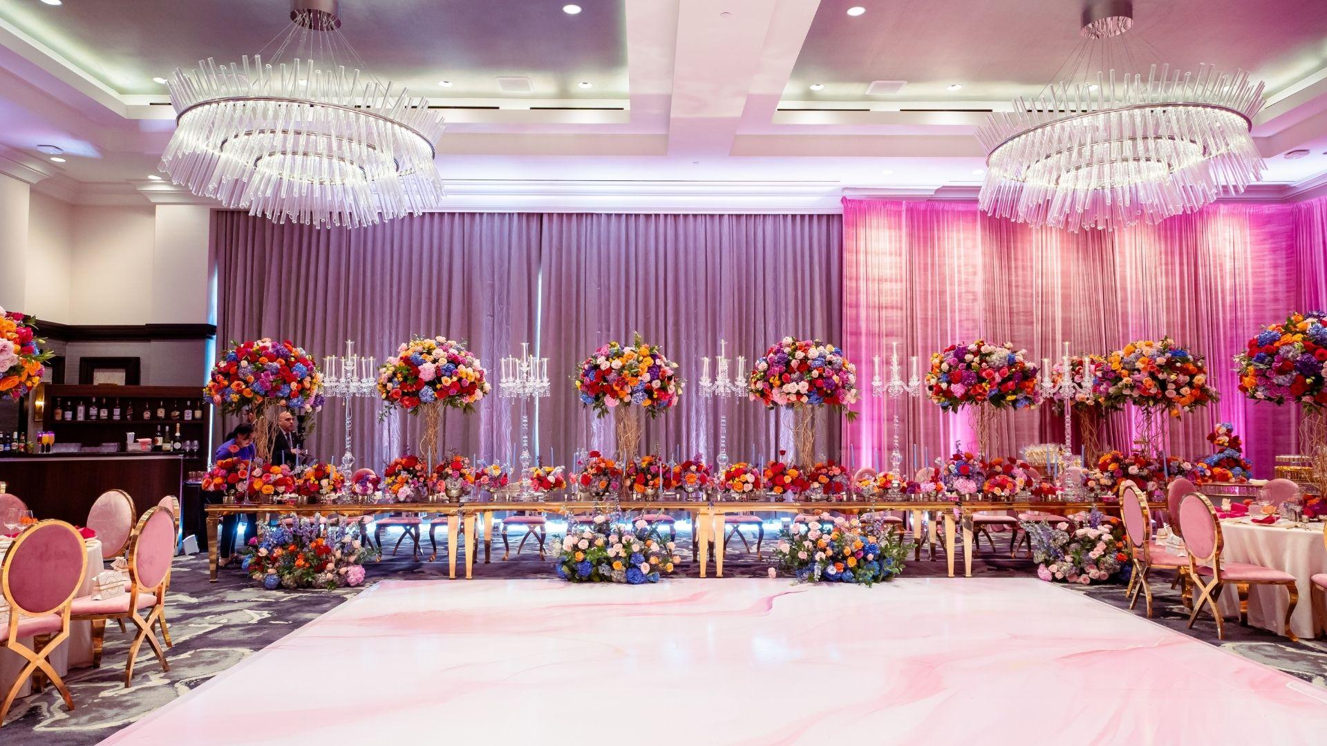 Nadine’s Bridal Shower: Modern Pink, Fuchsia, and Bold Floral Design