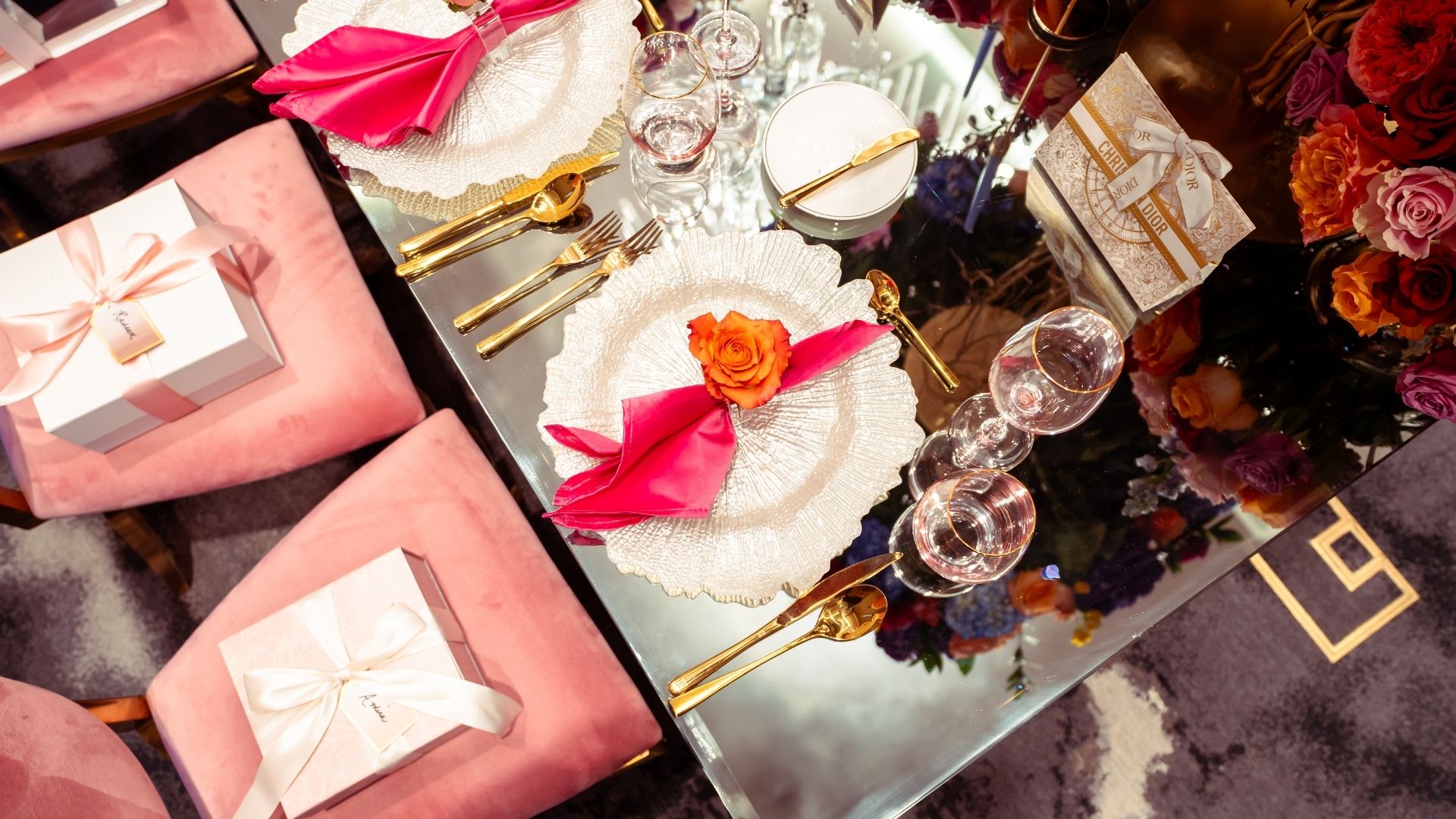 Nadine’s Bridal Shower: Modern Pink, Fuchsia, and Bold Floral Design