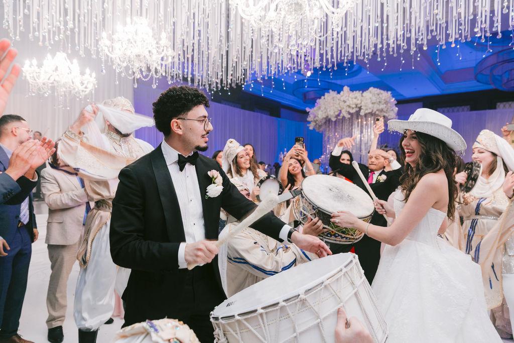 Elaine & Fadi’s Romantic White Wedding with Lush Florals
