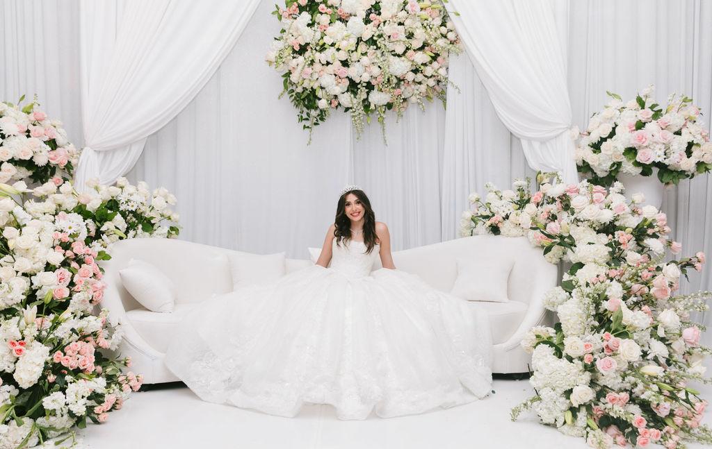 Elaine & Fadi’s Romantic White Wedding with Lush Florals