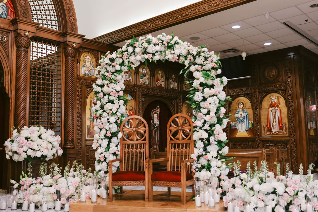 Elaine & Fadi’s Romantic White Wedding with Lush Florals