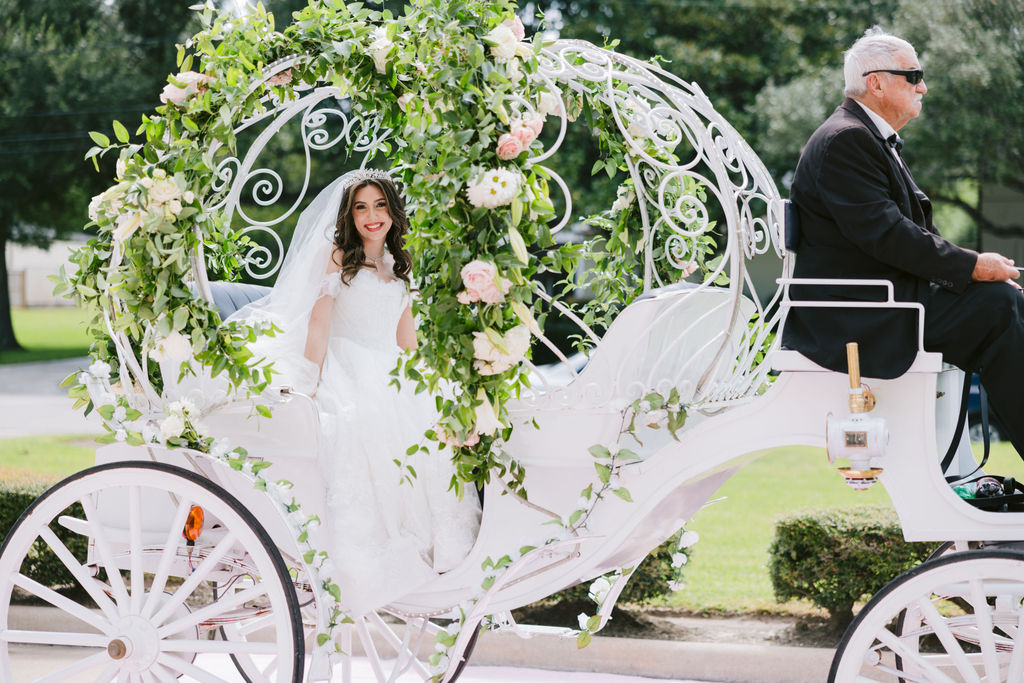 Elaine & Fadi’s Romantic White Wedding with Lush Florals