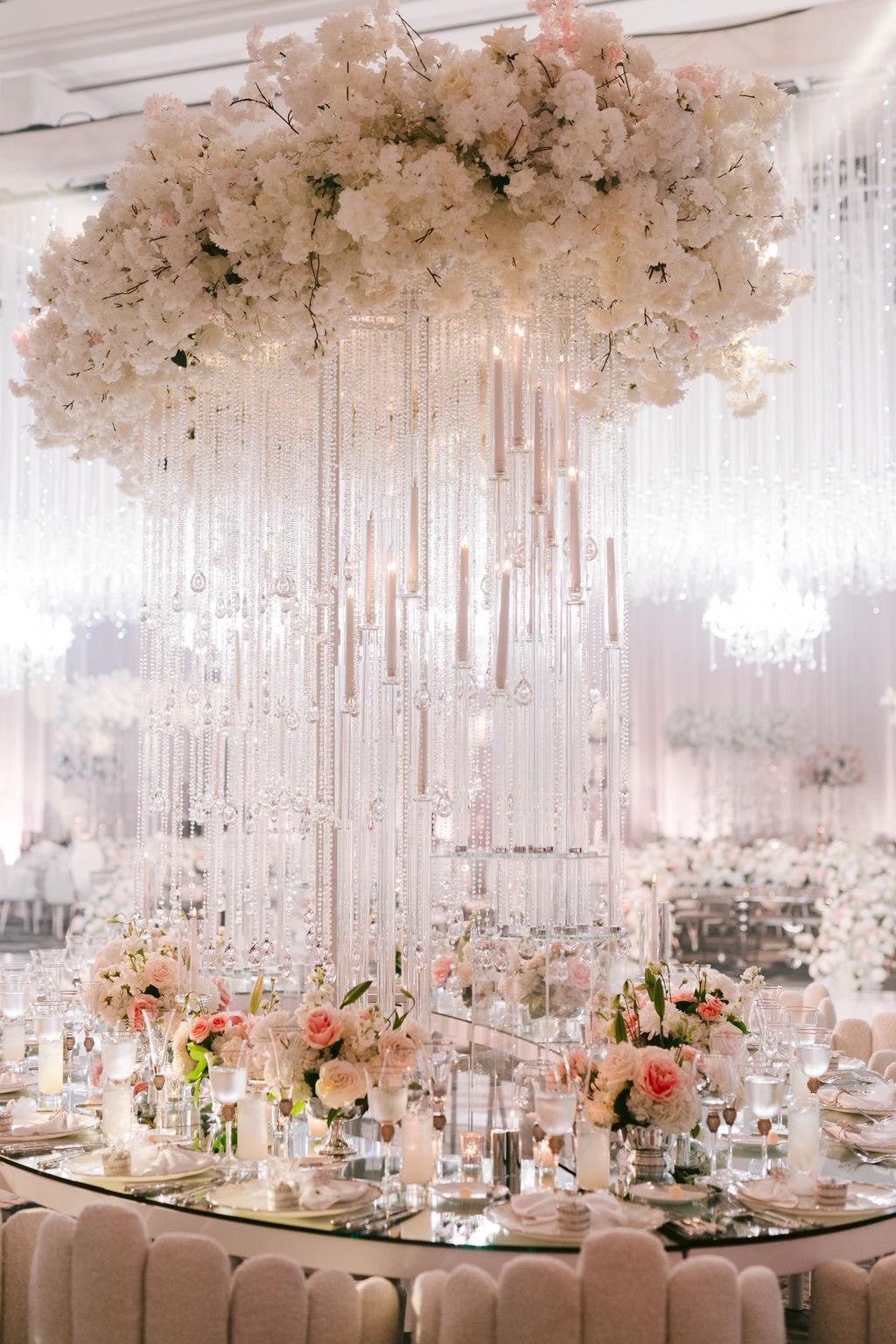 Elaine & Fadi’s Romantic White Wedding with Lush Florals
