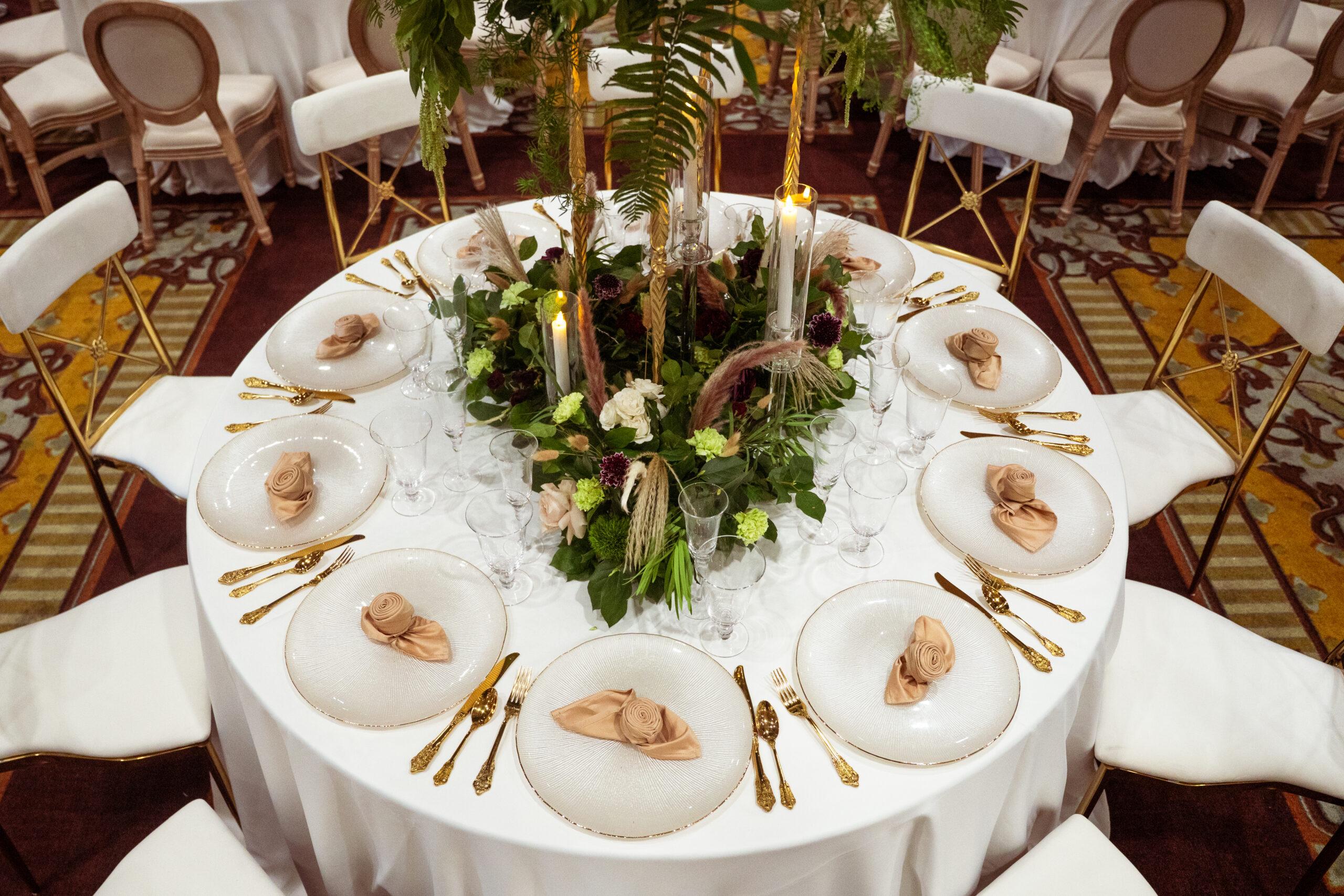 A Traditional Forest-Inspired Wedding with Pampas Grass & Gold accents in Houston Texas