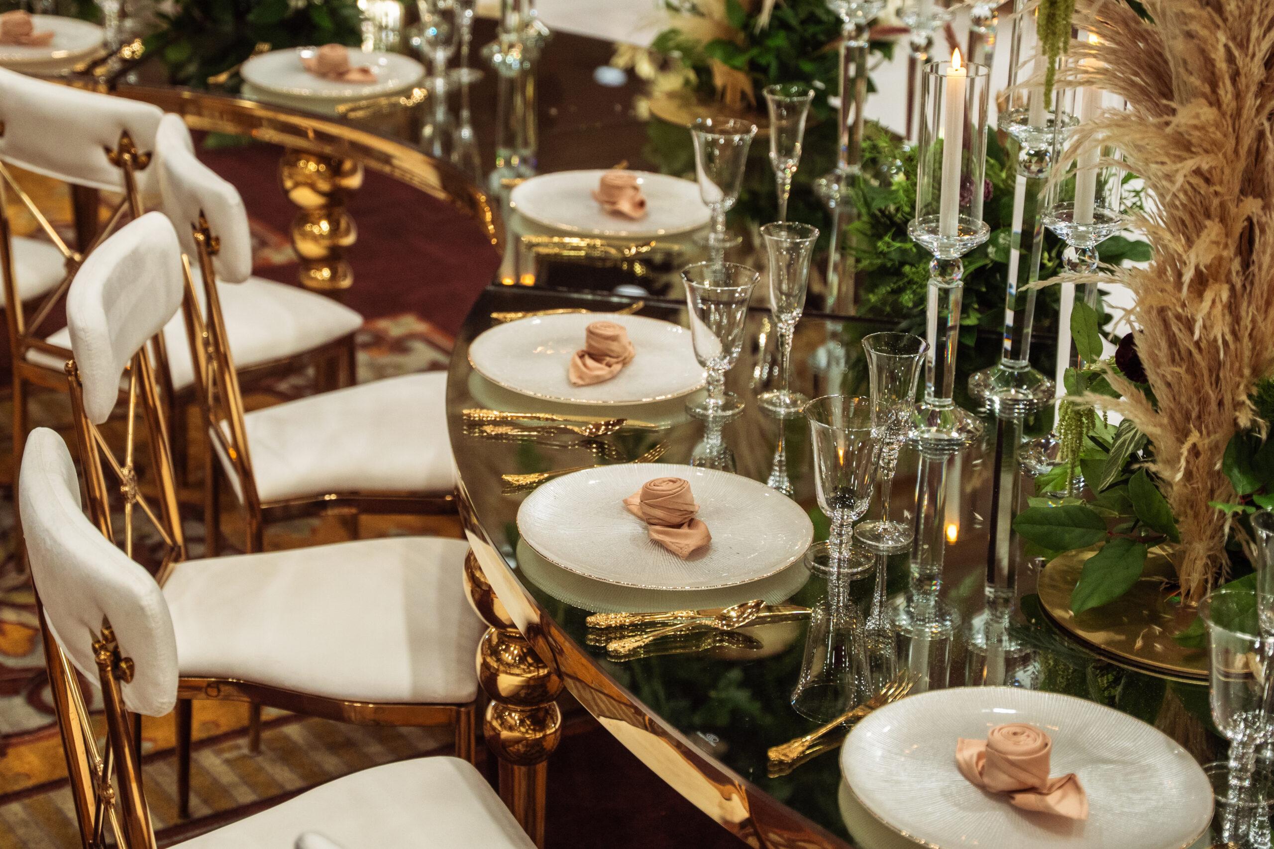 A Traditional Forest-Inspired Wedding with Pampas Grass & Gold accents in Houston Texas