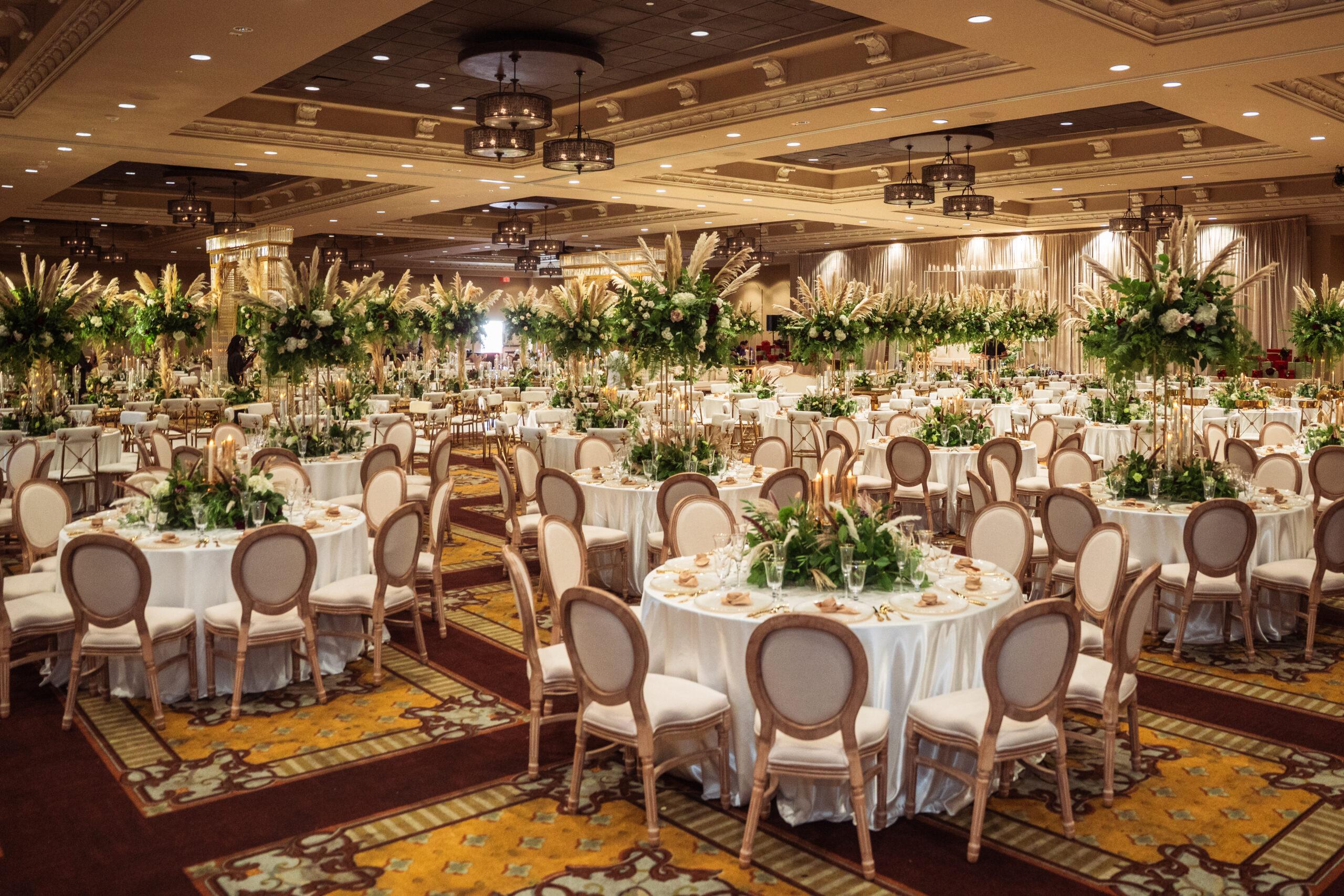 A Traditional Forest-Inspired Wedding with Pampas Grass & Gold accents in Houston Texas